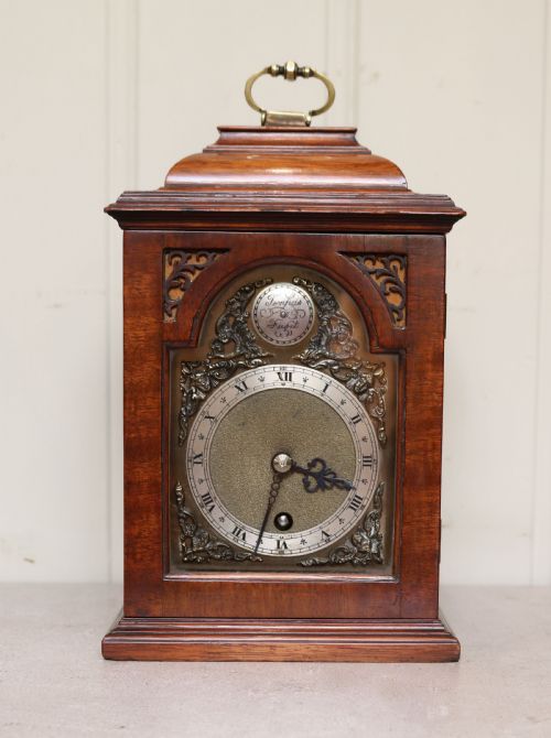 Miniature Mahogany Bracket Clock (England, C. 1920)