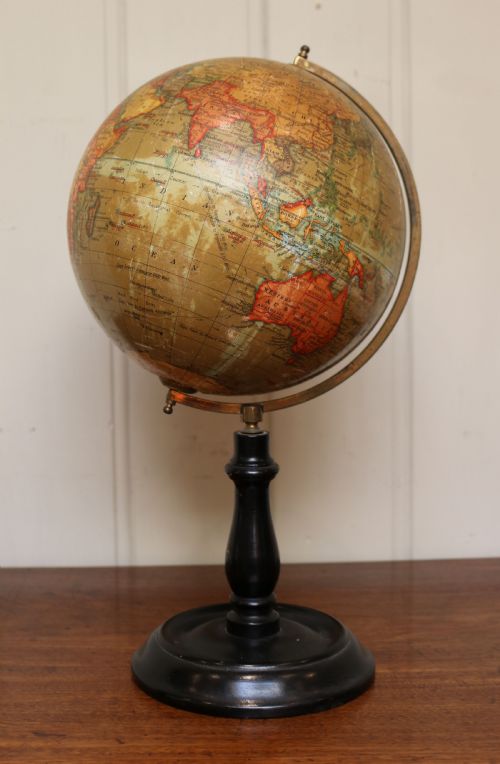8 Inch Terrestrial Waverley Globe (England, 1929)
