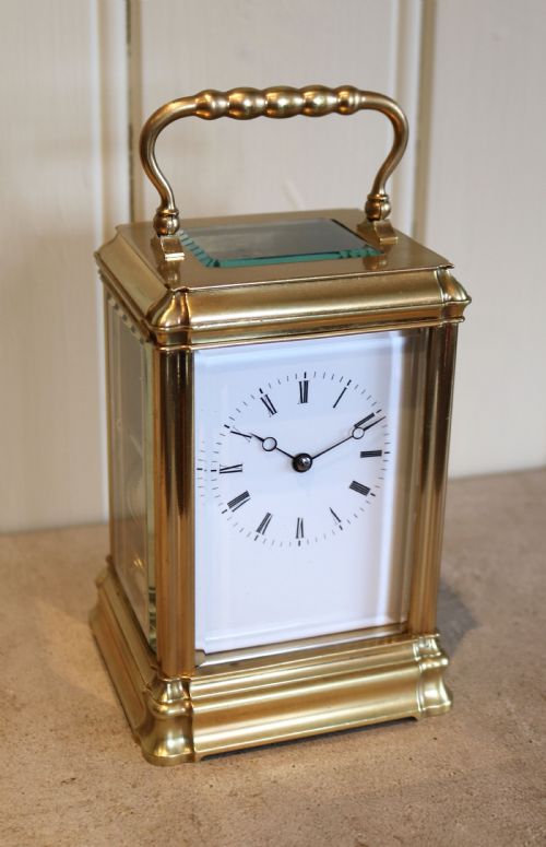 fig 1. Bell Striking Gorge Case Carriage Clock (France, c. 1880)