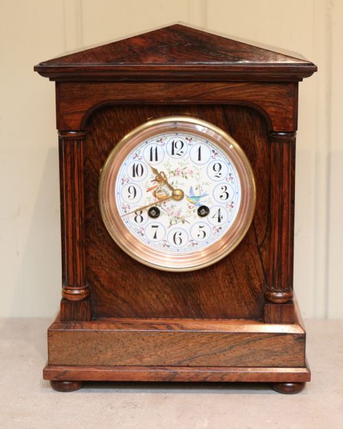 Victorian Rosewood Mantel Clock