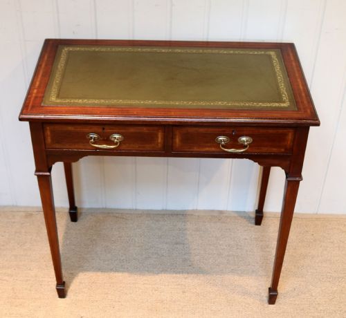 fig 1. Pretty Edwardian Small Mahogany Writing Table