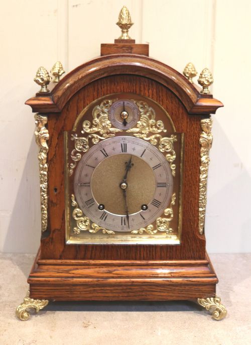 Oak Ting Tang Bracket Clock