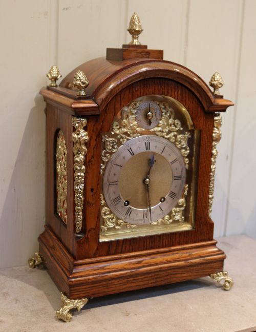 fig 1. Oak Ting Tang Bracket Clock
