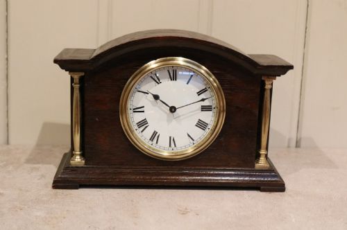 Solid Oak Mantel Clock