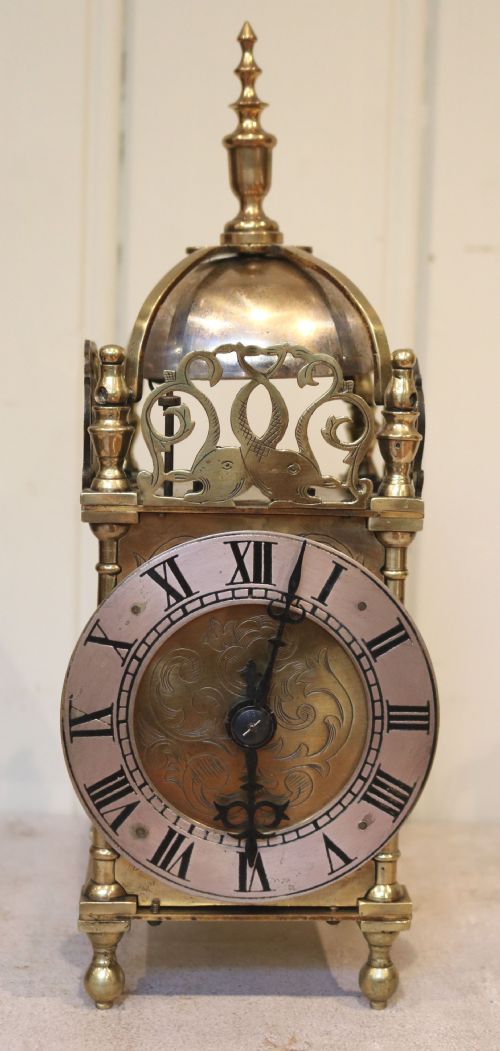 Small Victorian Brass Lantern Clock