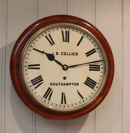 Mahogany Dial Wall Clock