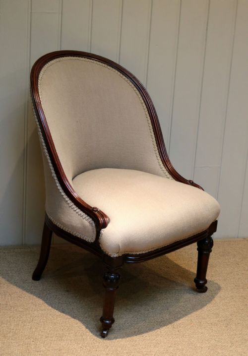 Upholstered Hoop Back Chair