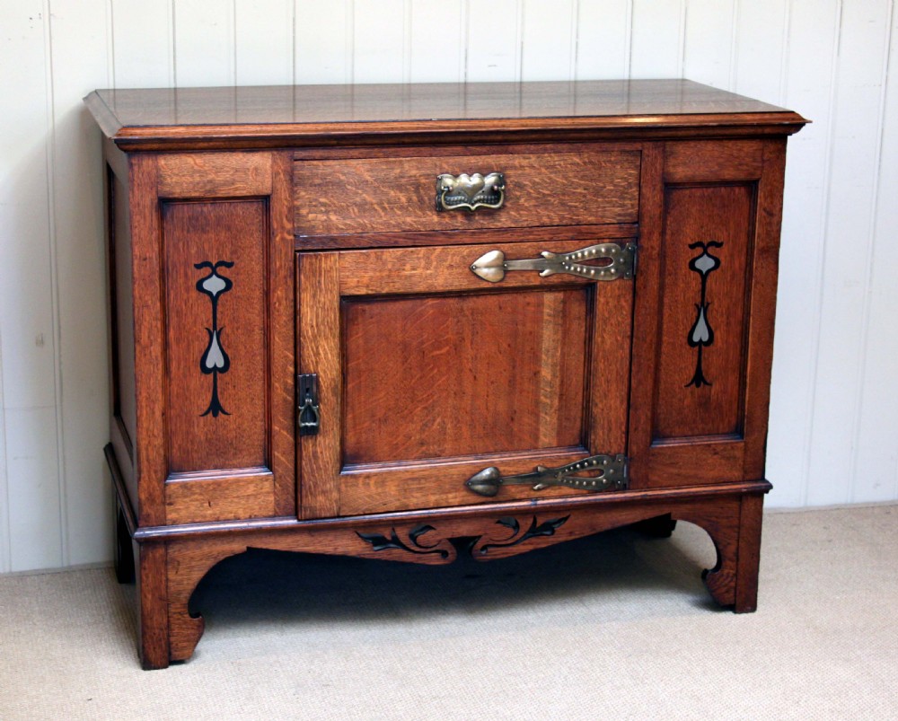 Arts And Crafts Solid Oak Sideboard
