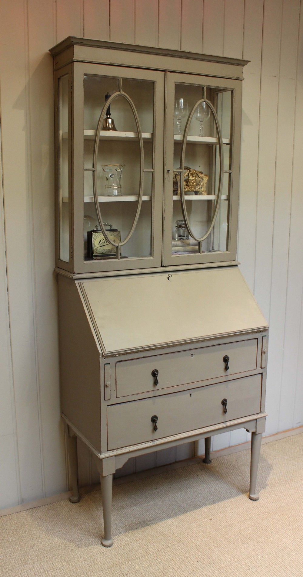 Painted Bureau Bookcase 