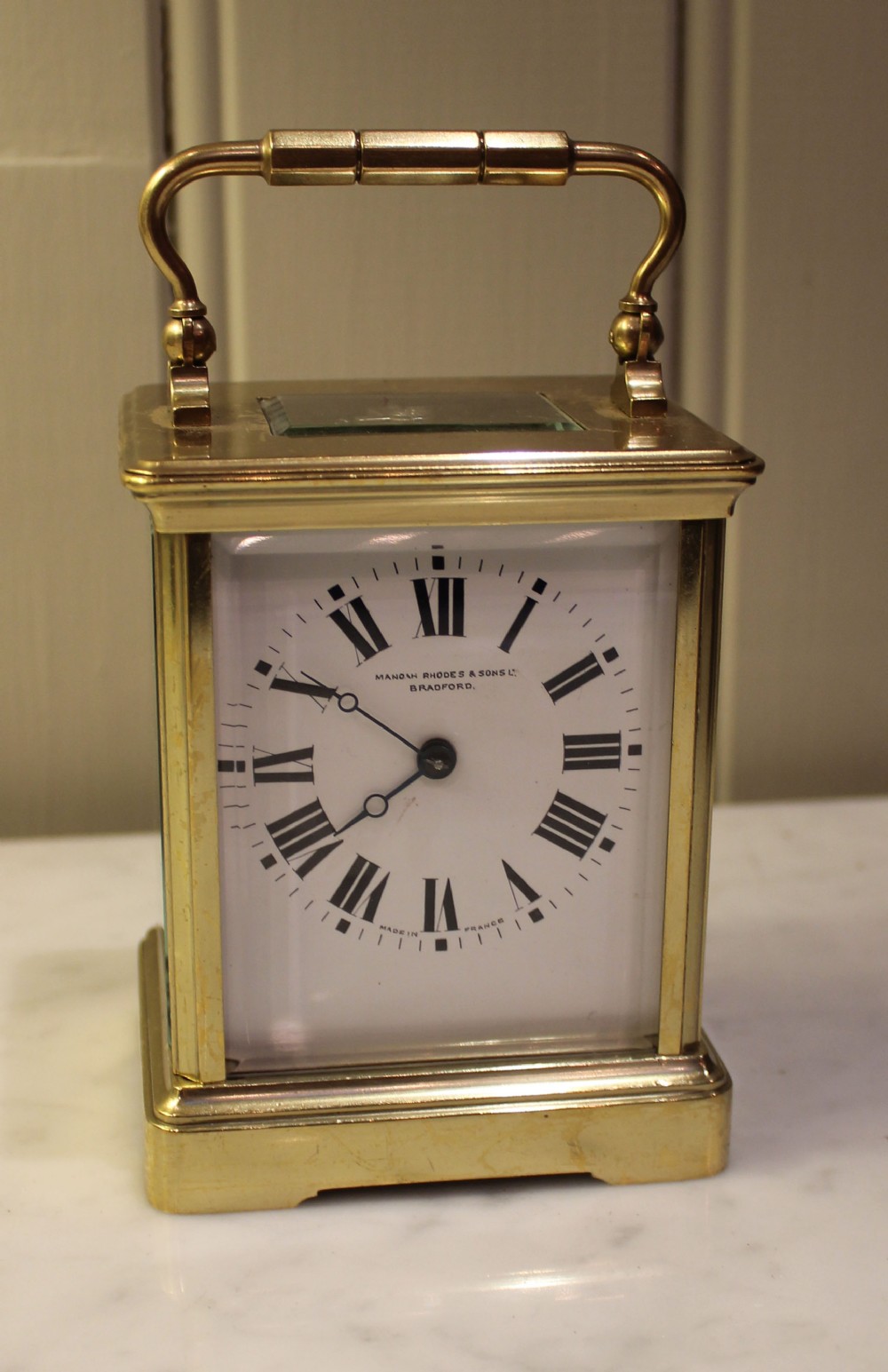 French Brass Striking Carriage Clock