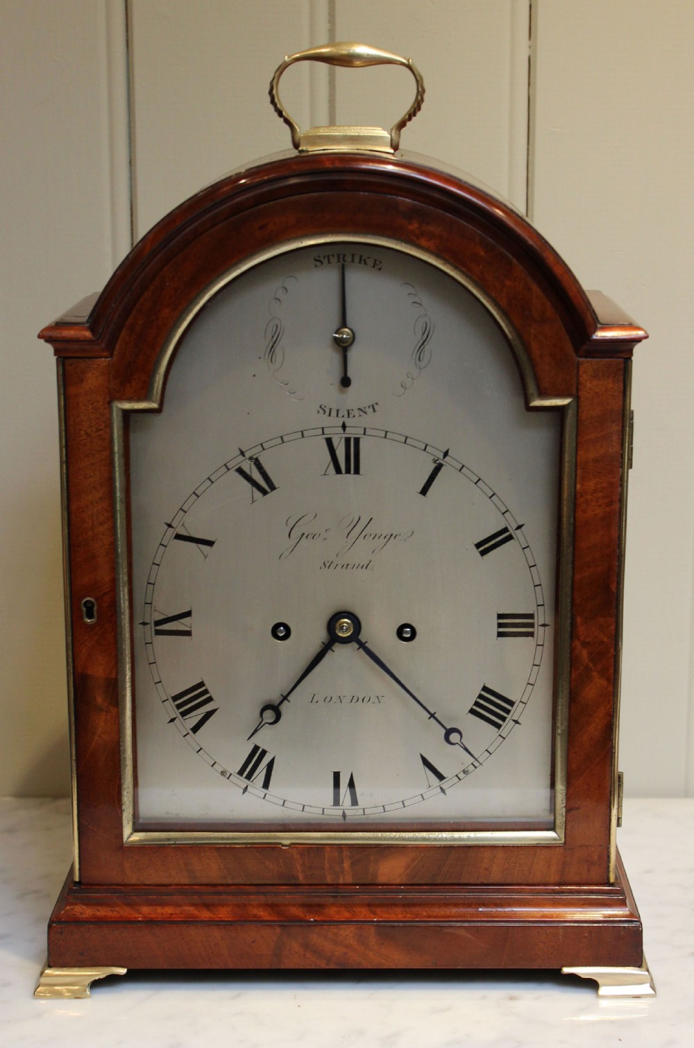 Fine George III Mahogany Bracket Clock (London, c. 1800)
