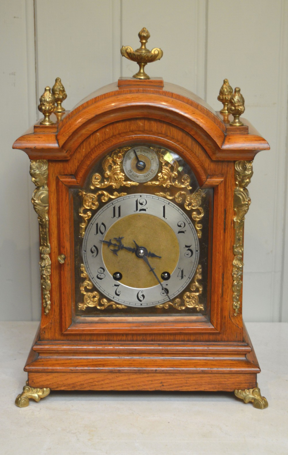 Light Oak Ting Tang Bracket Clock