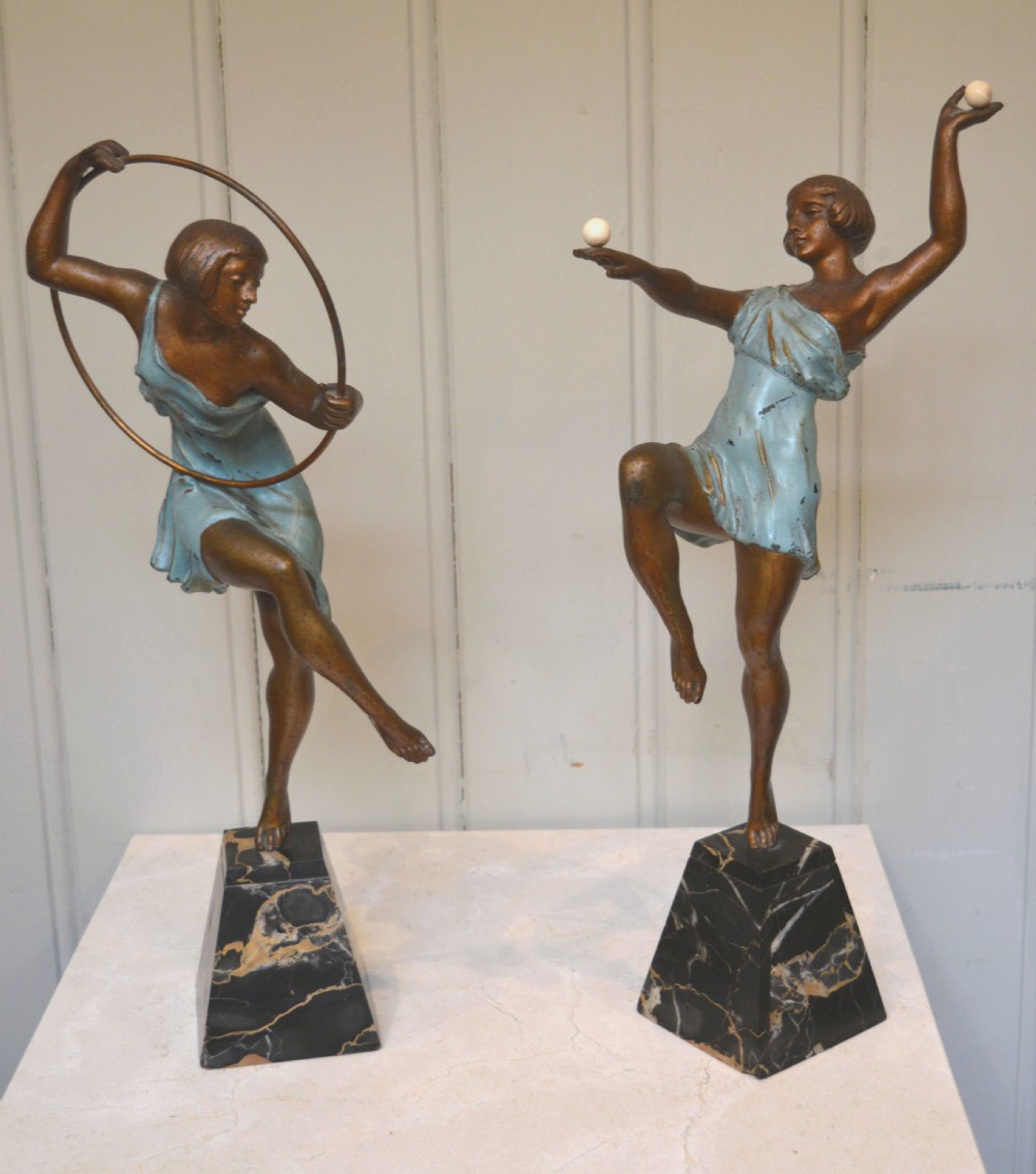 Pair of Art Deco Dancing Figures