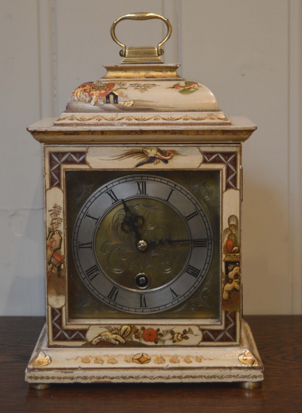 Unusual Chinoiserie Mantel Clock