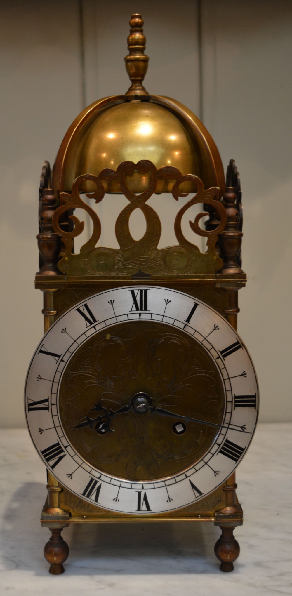 19th Century Striking Brass Lantern Clock 