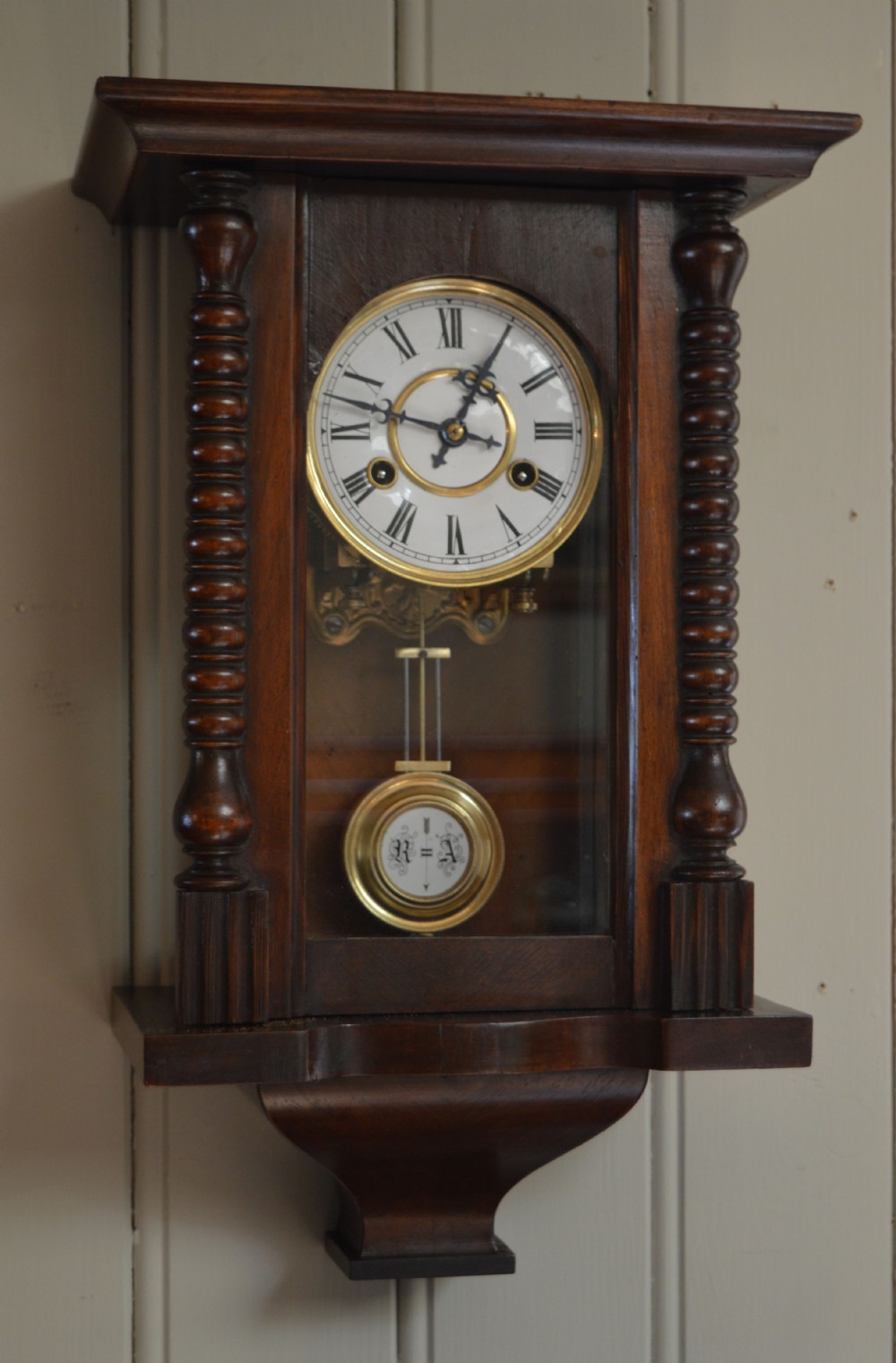 Small Regulator Style Wall Clock (Germany, c. 1890)