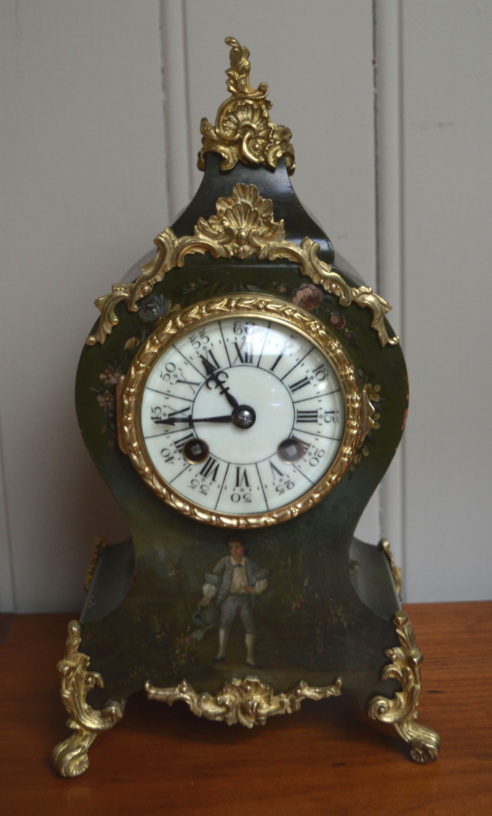 French Louis XVI Style mantel Clock (France, c. 1880)