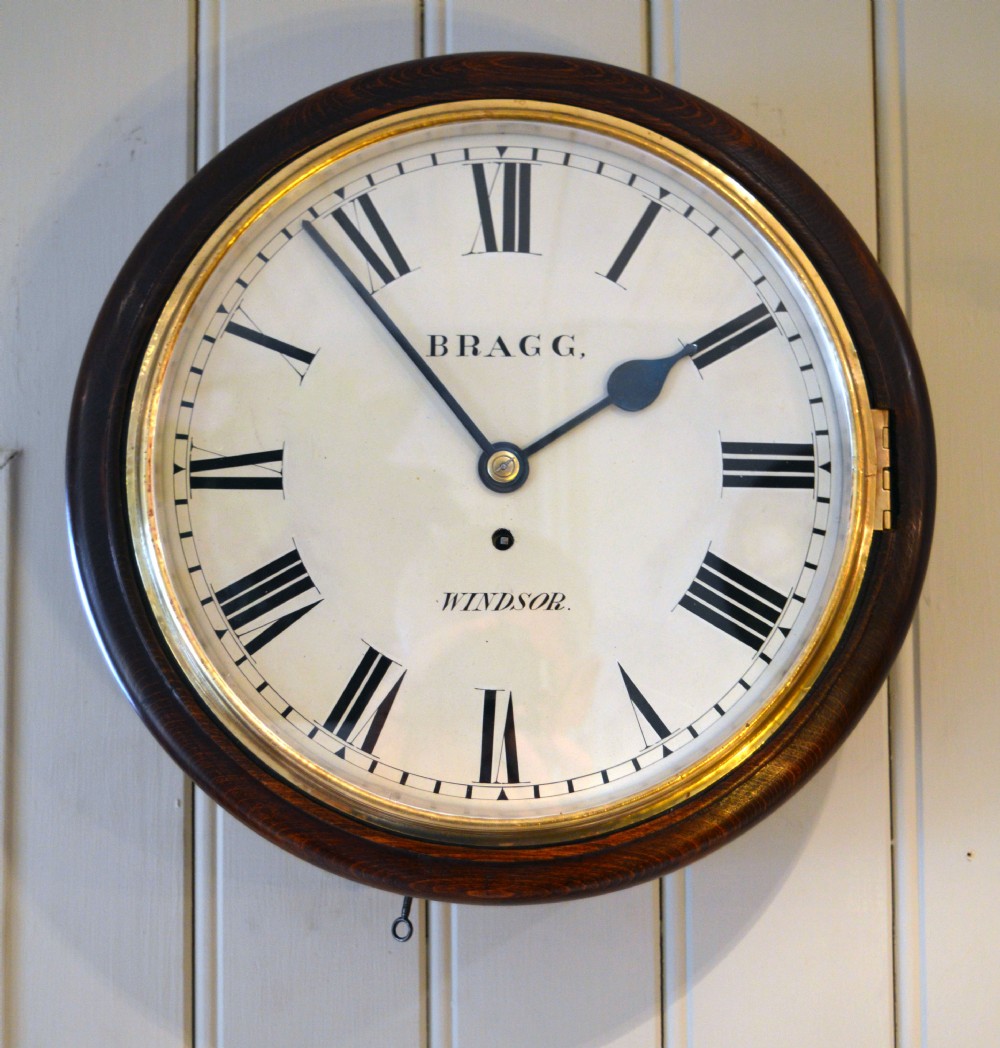 Late 19th Century Fusee Dial Clock - Bragg Windsor (England, c. 1890)