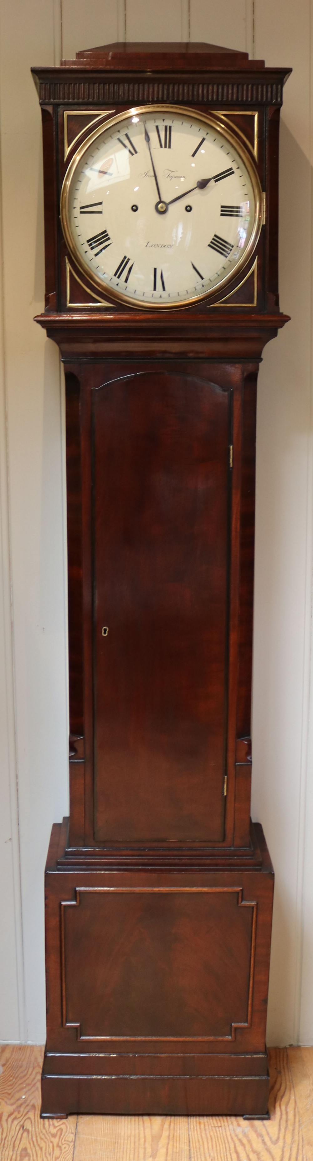 Rare Regency Chamfer Top Longcase Clock (London, c. 1820)