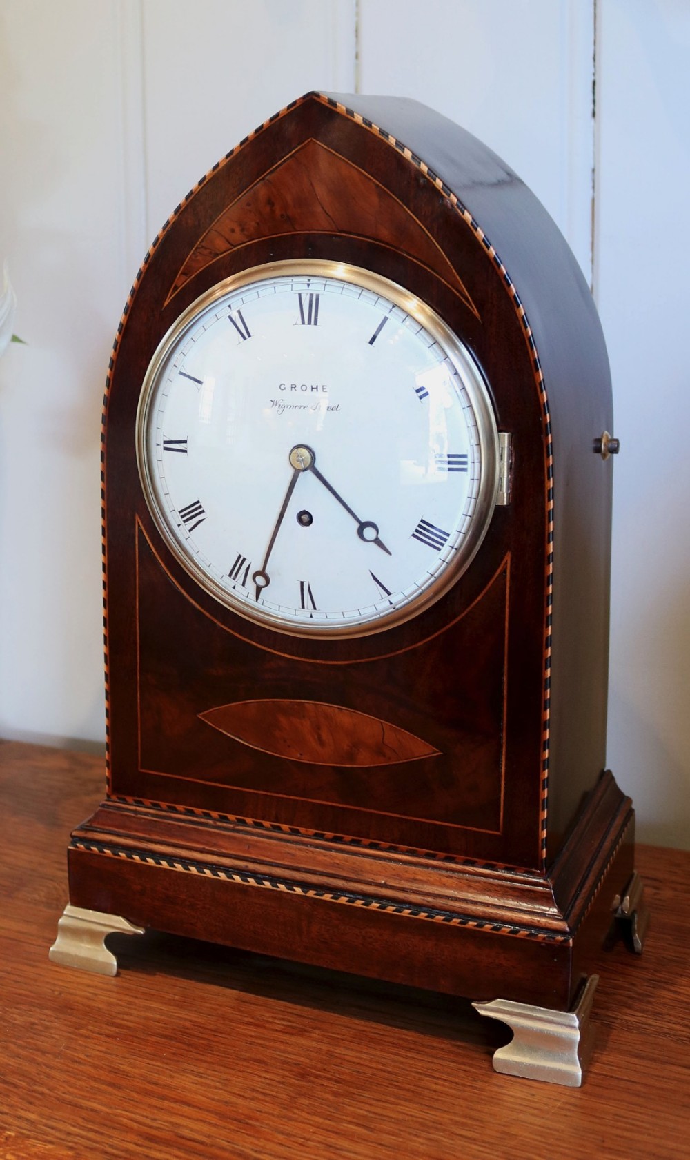 Mid 19th Century Mahogany Fusee Bracket Clock (London, c. 1840)
