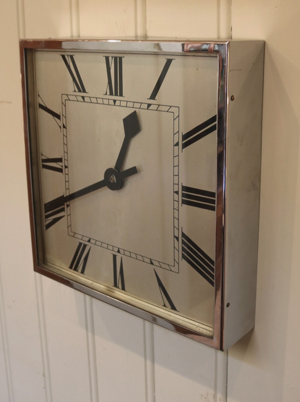 Art Deco Wall Clock (England, c. 1930)