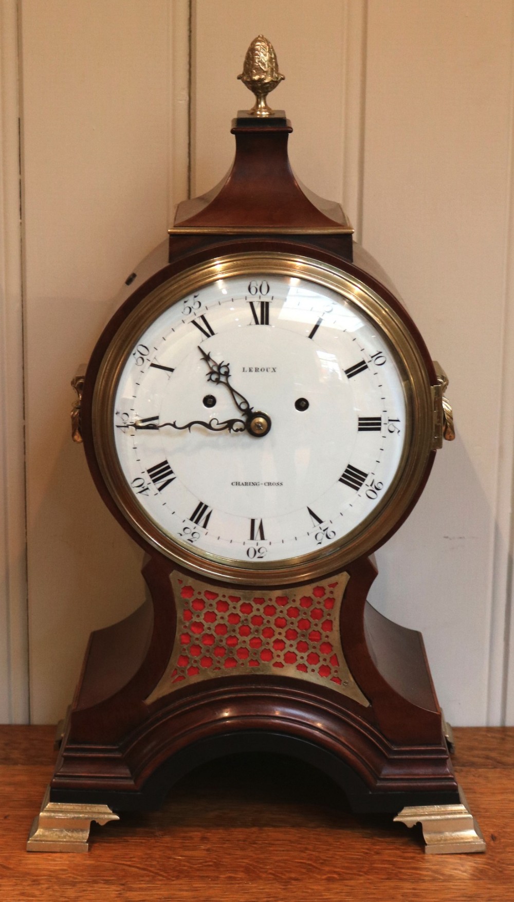 Georgian Mahogany Balloon Clock (England, c. 1790)