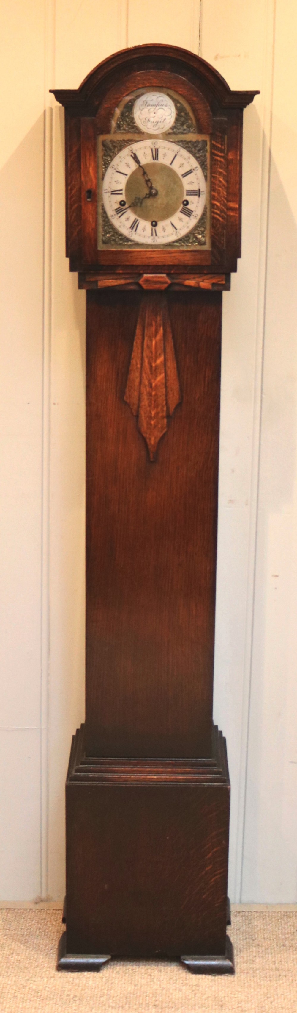 Oak Grandmother Clock (England, c. 1930)