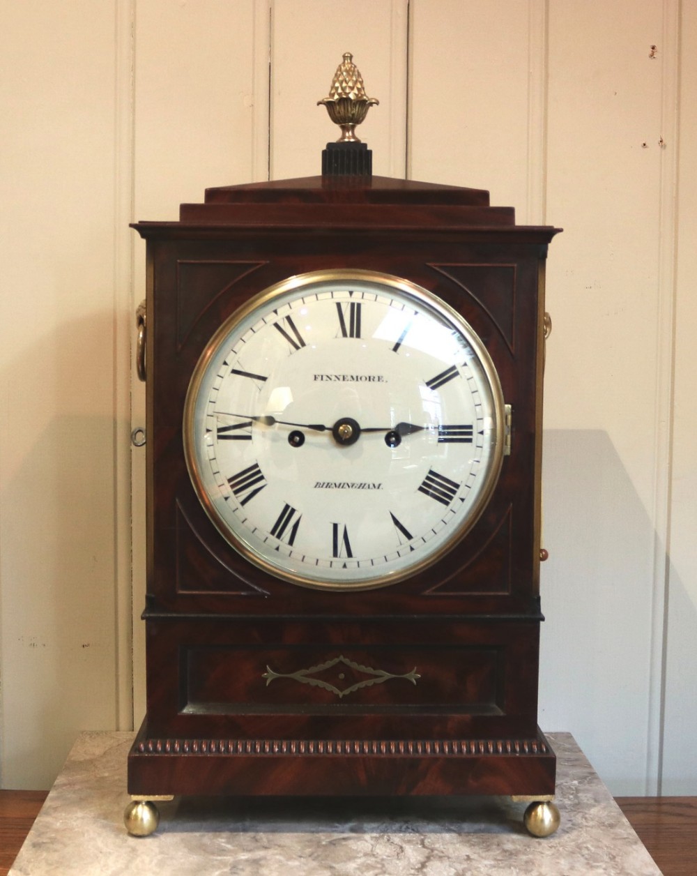 Mahogany Chamfer Top Bracket Clock (England, c. 1830)