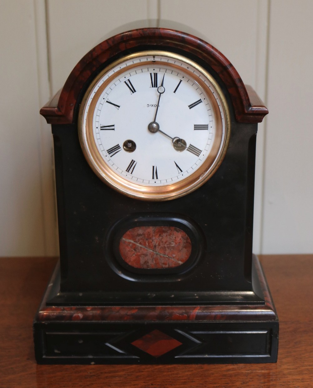 Black Marble Mantel Clock (France, c. 1880)