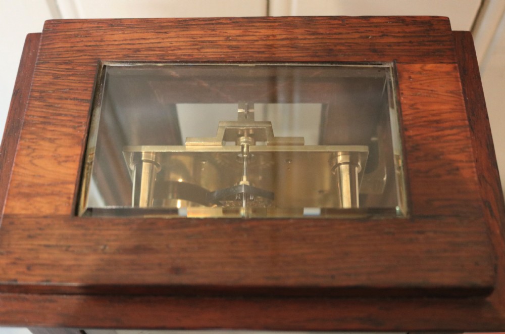Small Rosewood Library Timepiece Bracket Clock (England, c. 1840) View III