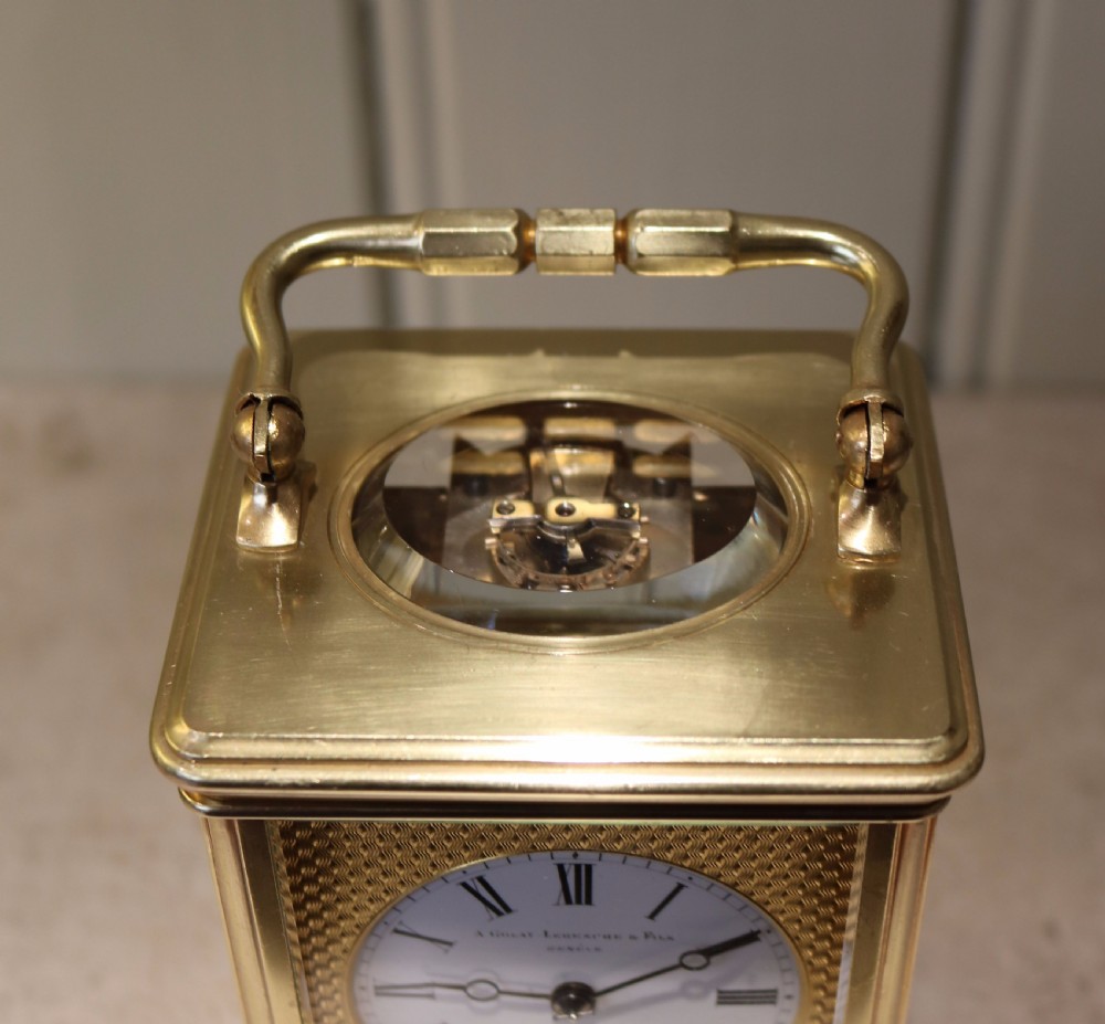 Fine Striking Carriage Clock by Drocourt (France, c. 1870) View VI