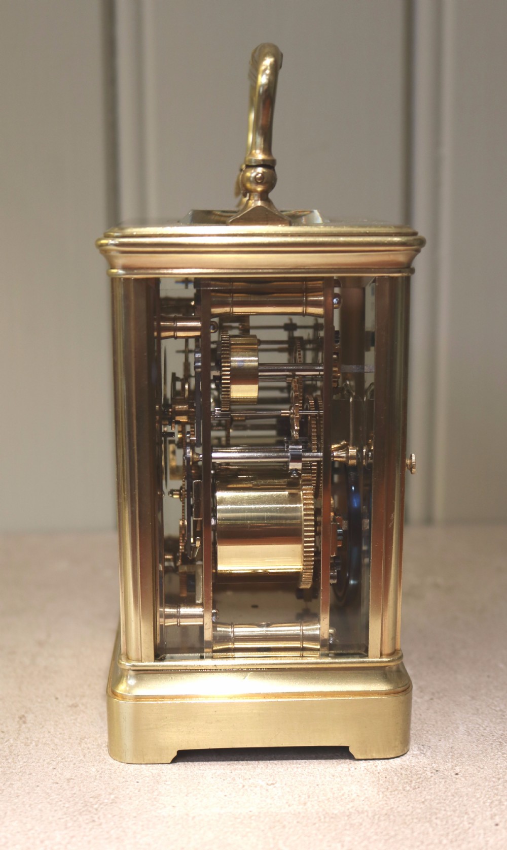 Fine Striking Carriage Clock by Drocourt (France, c. 1870) View VII