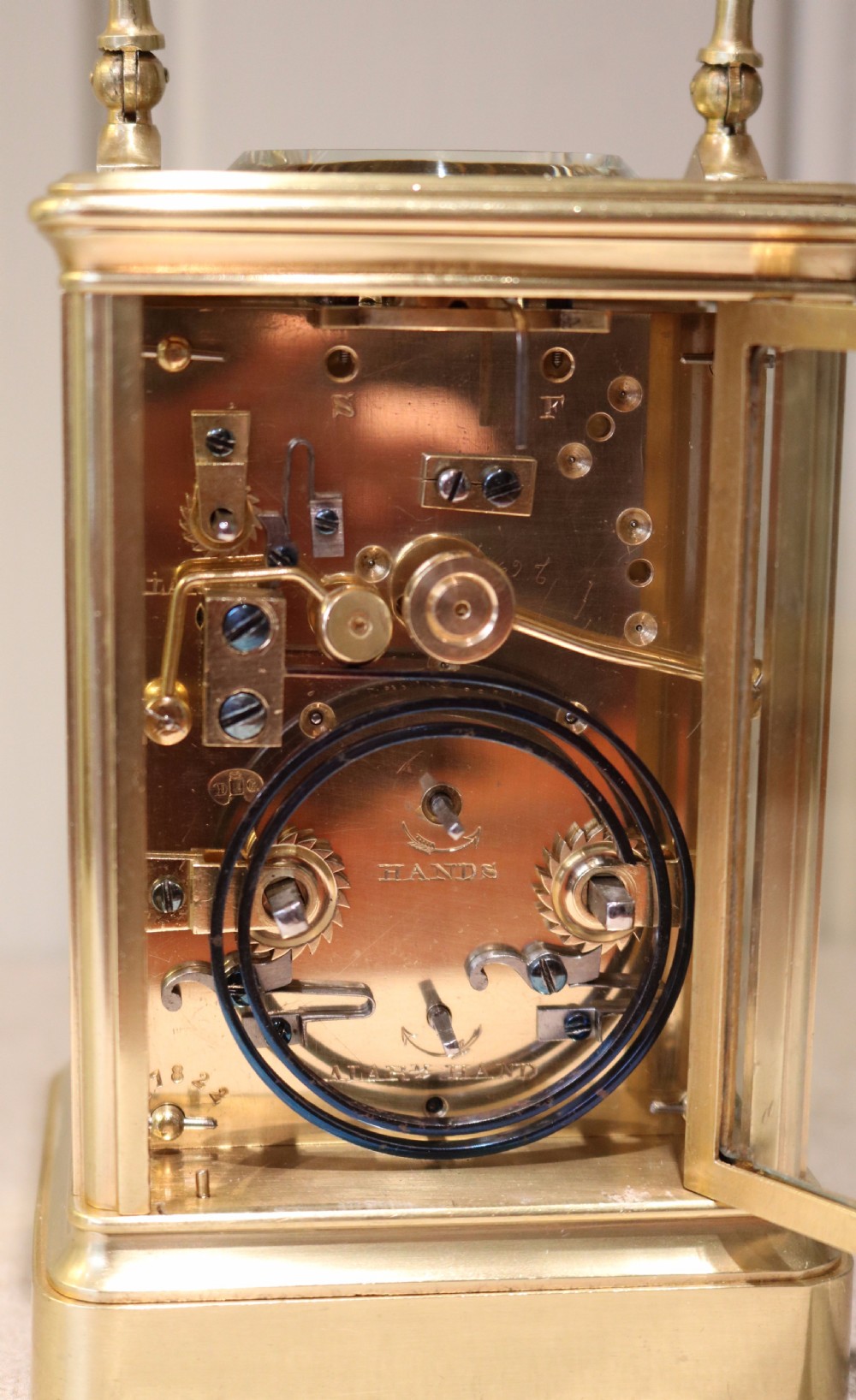 Fine Striking Carriage Clock by Drocourt (France, c. 1870) View IX
