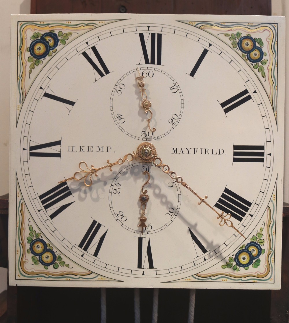 Small Mahogany Cottage Longcase Clock (England, c. 1840) View II
