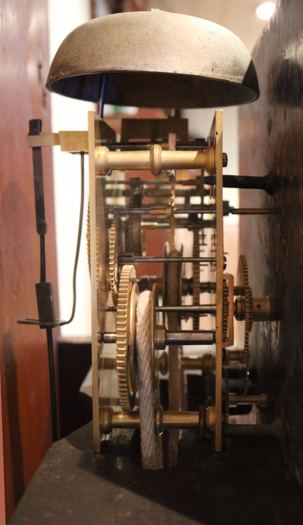Small Mahogany Cottage Longcase Clock (England, c. 1840) View VII