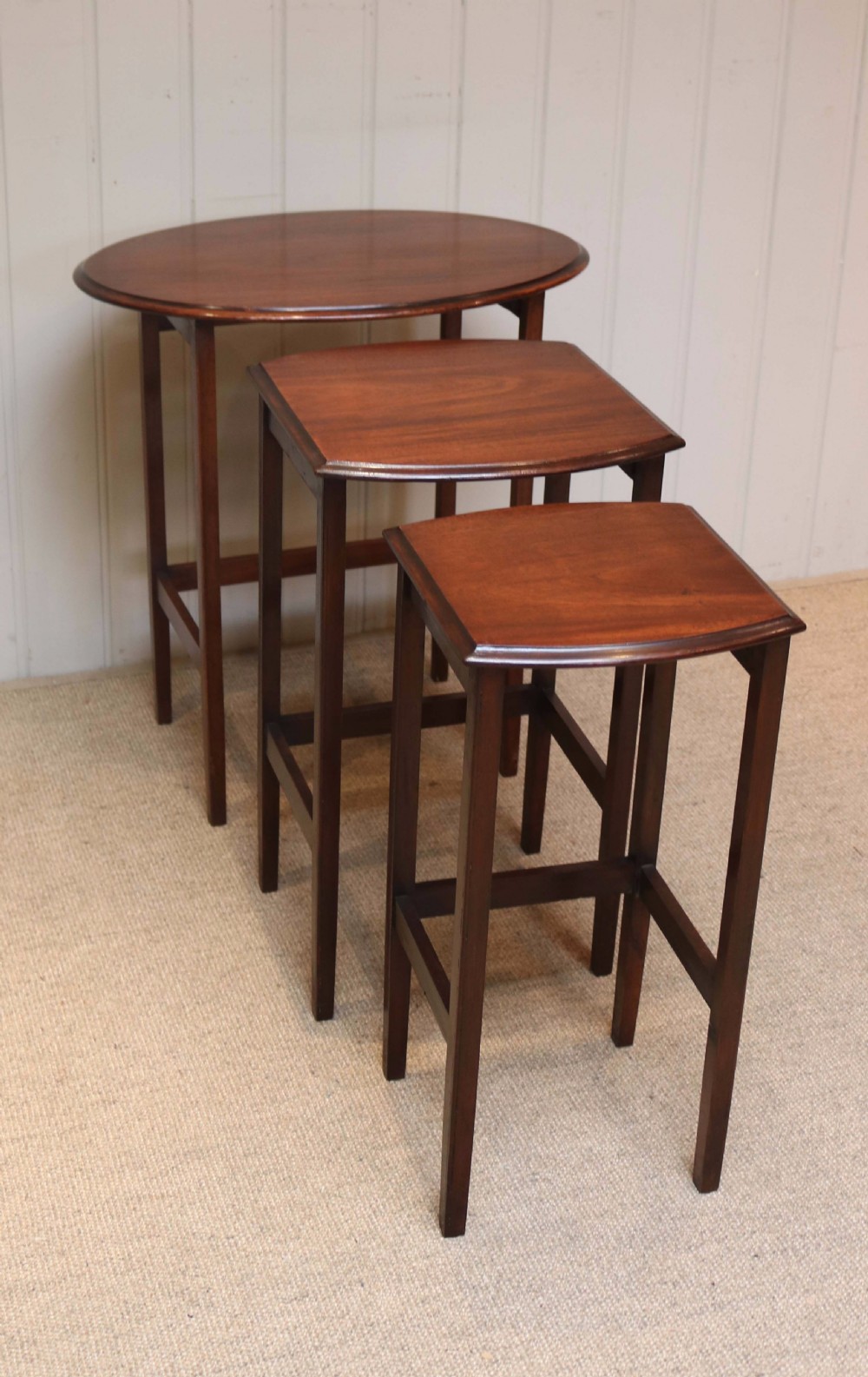 Mahogany Nest Of Three Tables View III