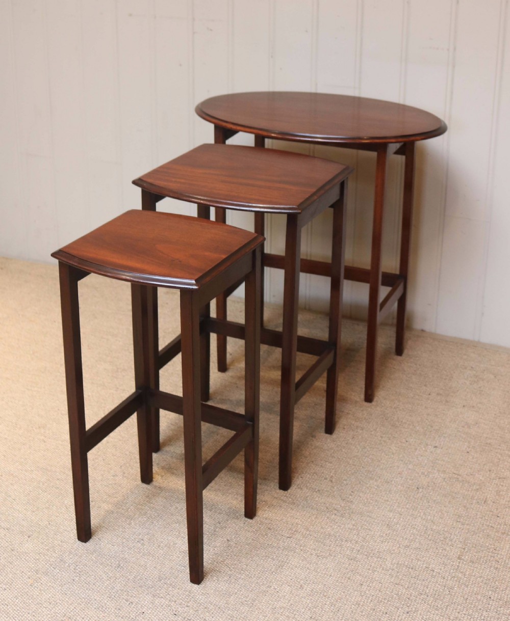 Mahogany Nest Of Three Tables View IV