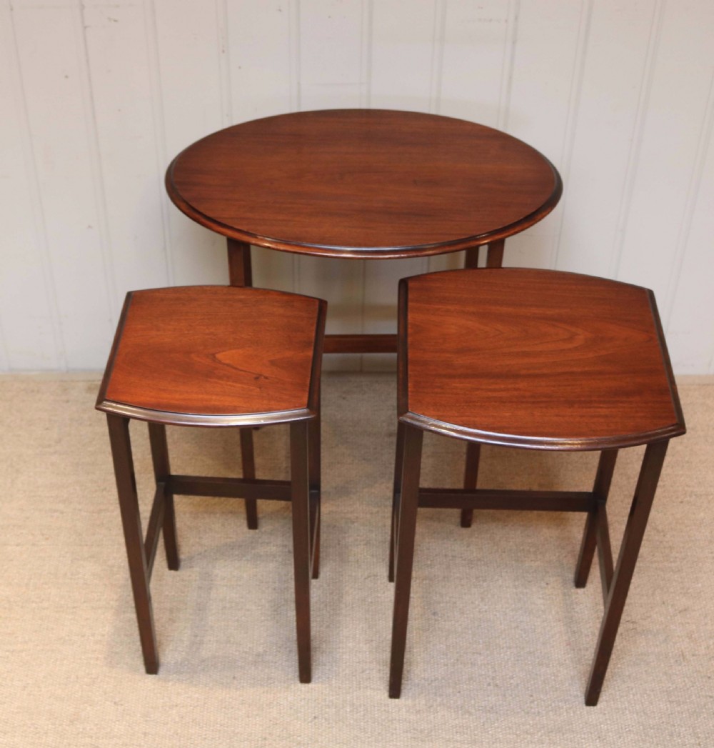Mahogany Nest Of Three Tables View VI