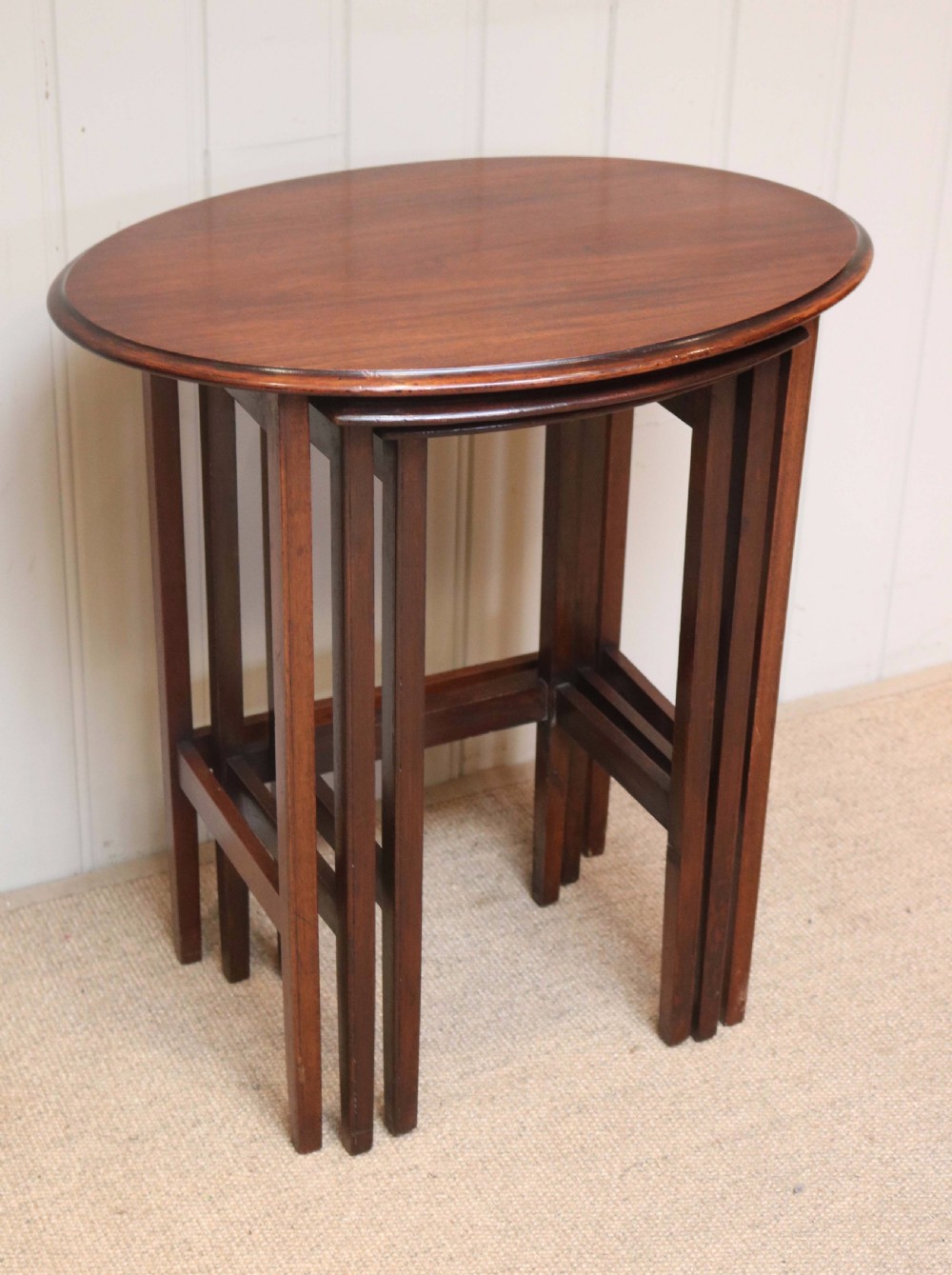 Mahogany Nest Of Three Tables View VIII