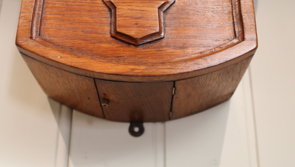 Oak Drop Dial Wall Clock (England, c. 1860) View IV