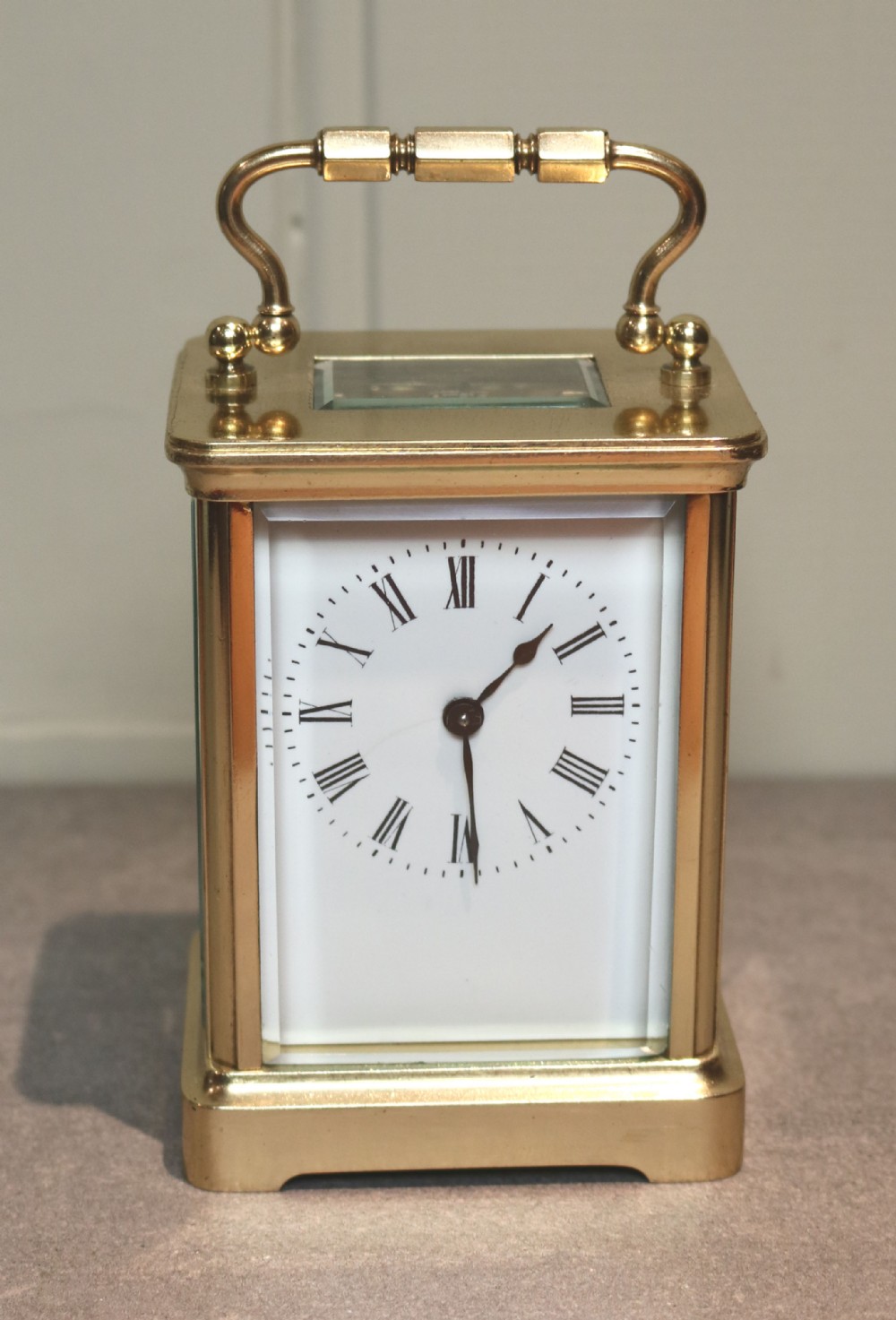 French Timepiece Carriage Clock With Case (France, c. 1890)