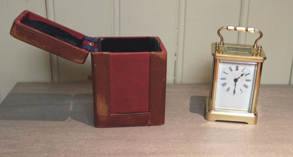 French Timepiece Carriage Clock With Case (France, c. 1890) View VII