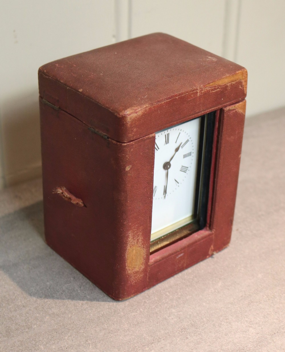 French Timepiece Carriage Clock With Case (France, c. 1890) View VIII