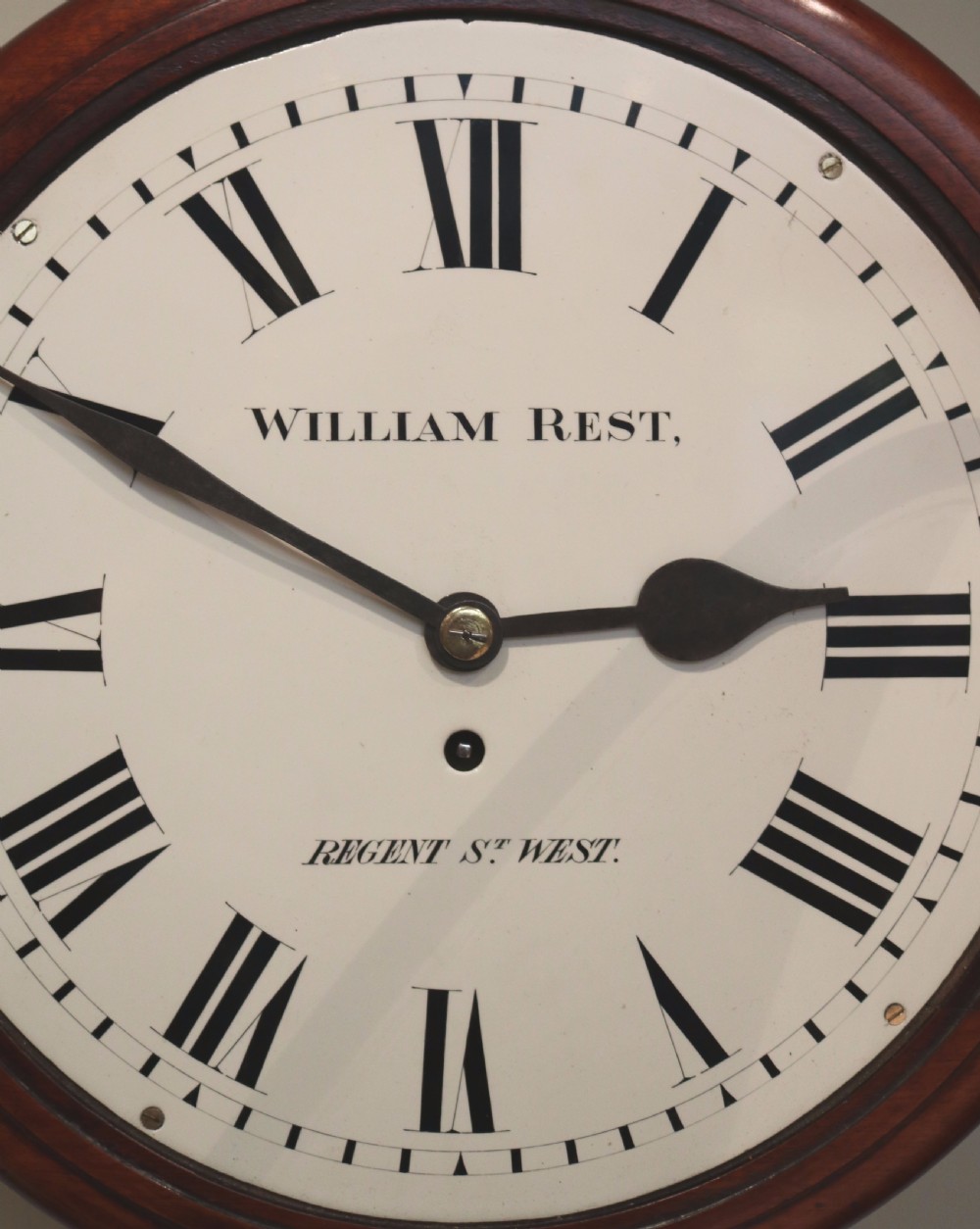 Mahogany Fusee Dial Clock (England, c. 1880) View II