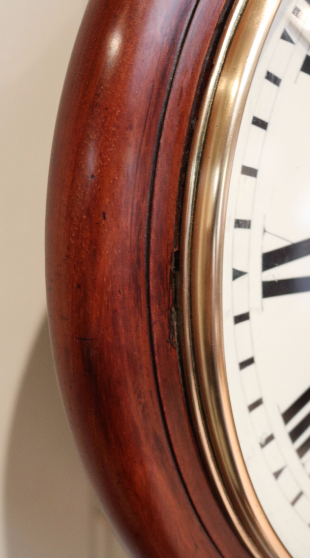 Mahogany Fusee Dial Clock (England, c. 1880) View III