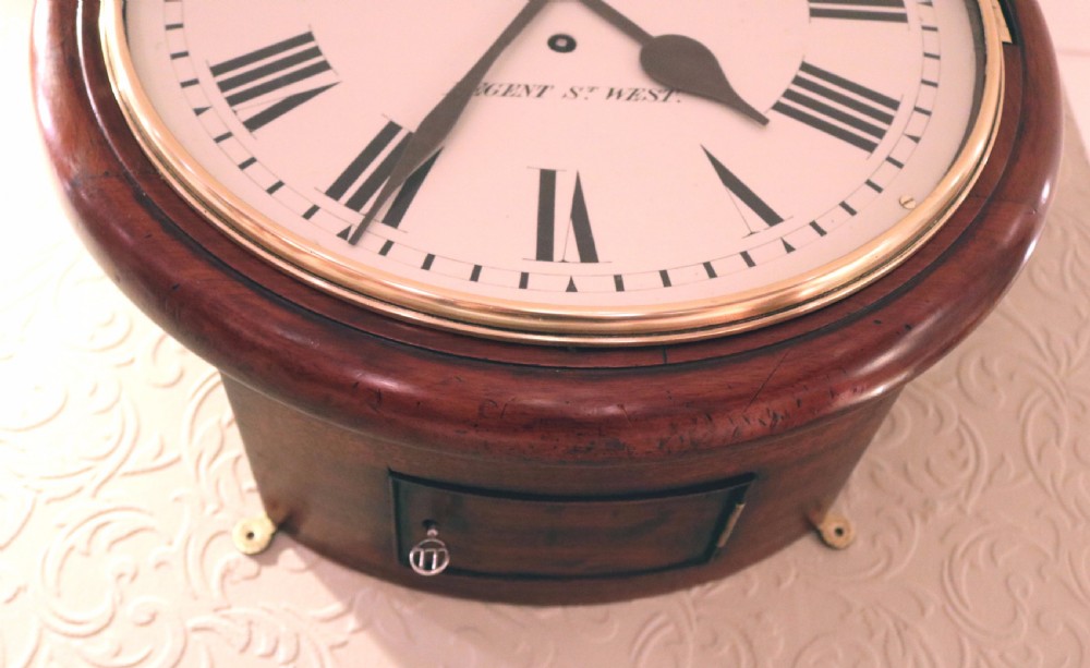 Mahogany Fusee Dial Clock (England, c. 1880) View IV
