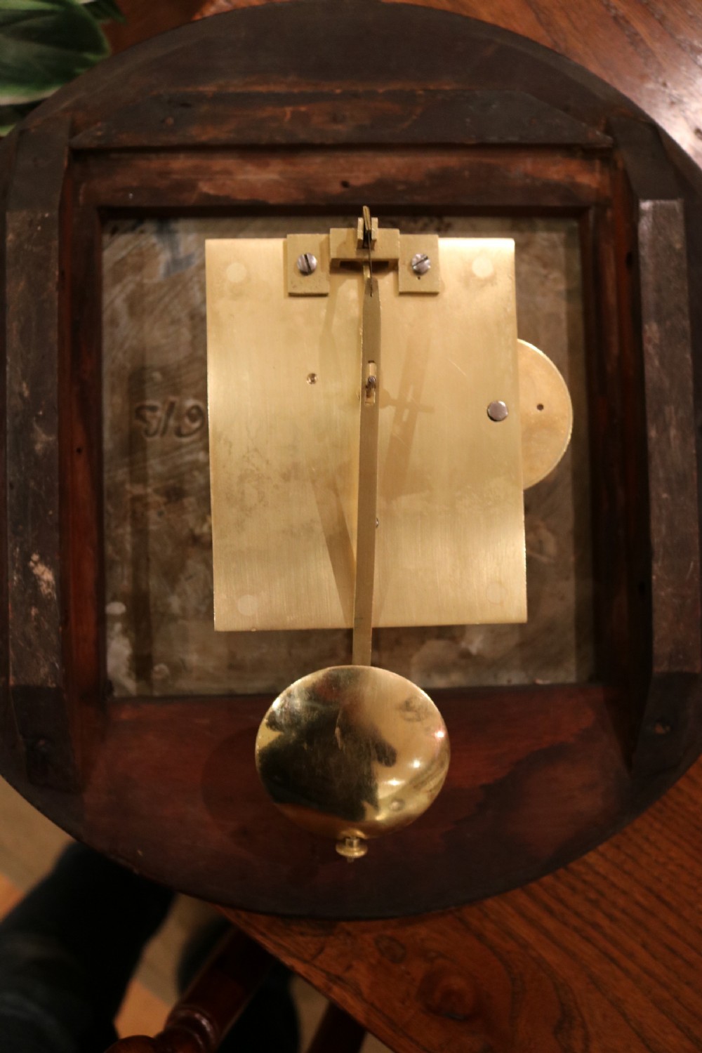 Mahogany Fusee Dial Clock (England, c. 1880) View VI