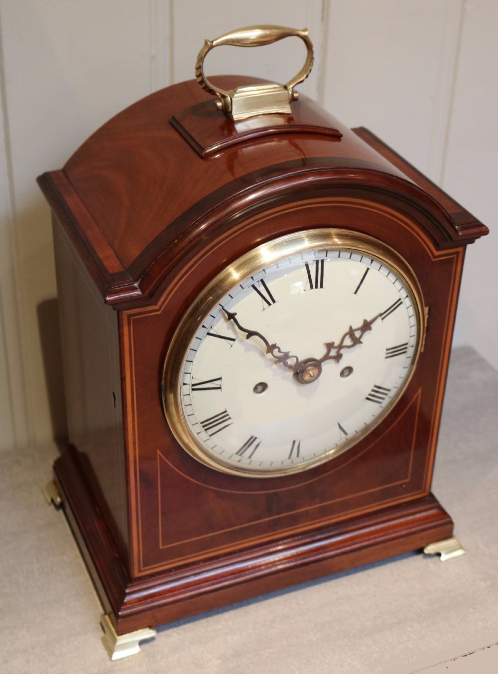 English mahogany Bracket Clock (England, 1900) View II