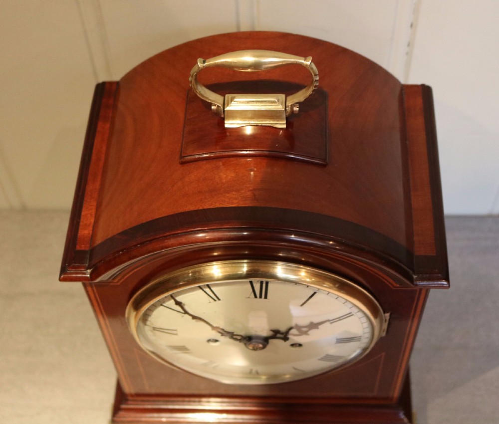 English mahogany Bracket Clock (England, 1900) View IV