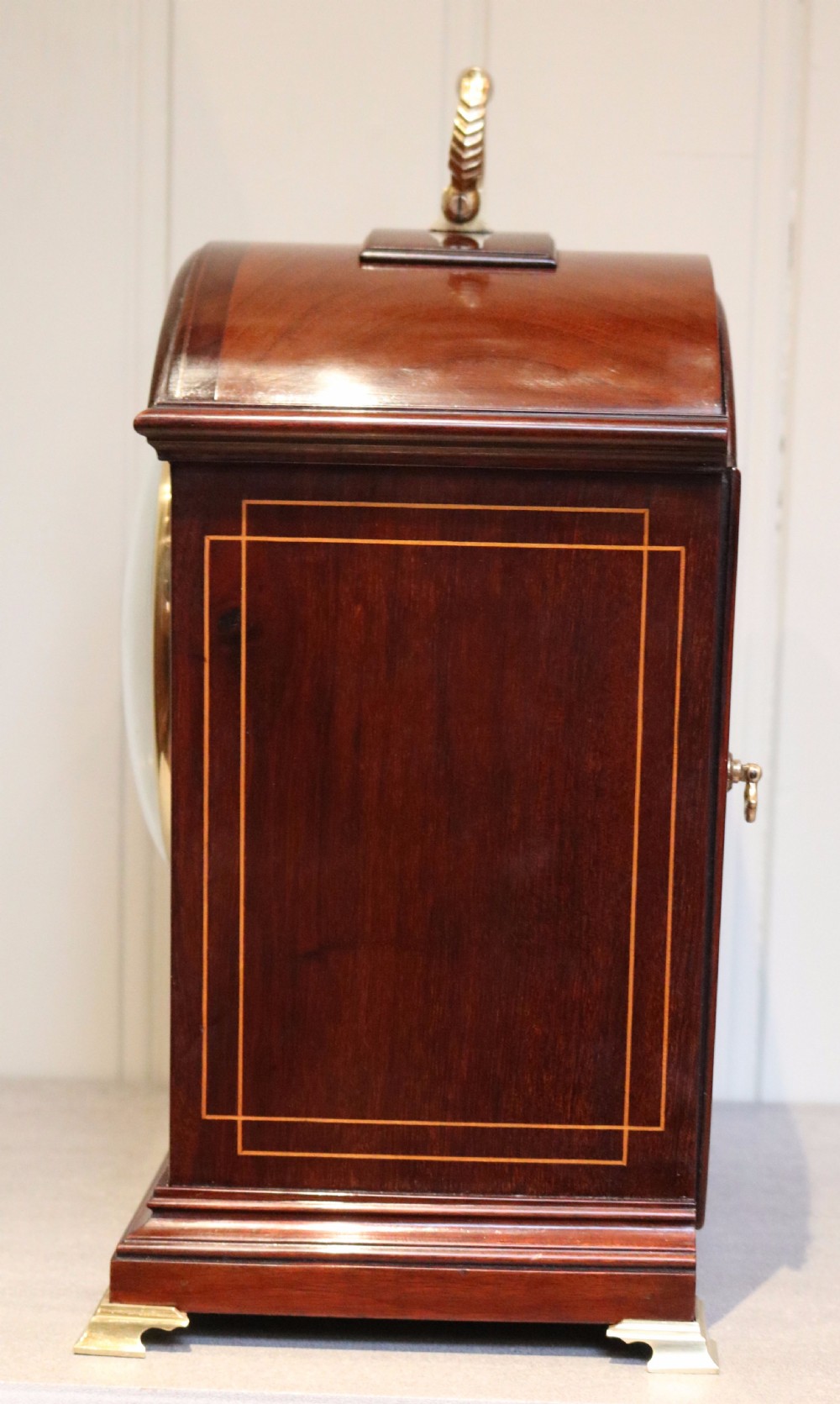 English mahogany Bracket Clock (England, 1900) View V